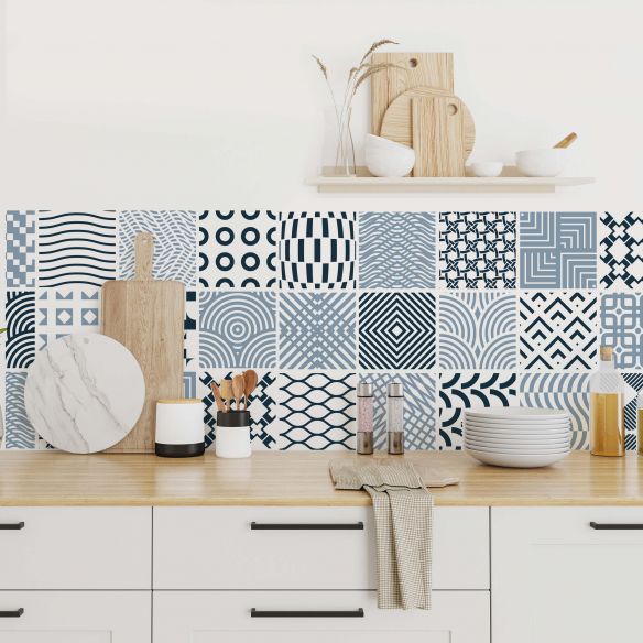 Stickers carrelage carreaux de ciment