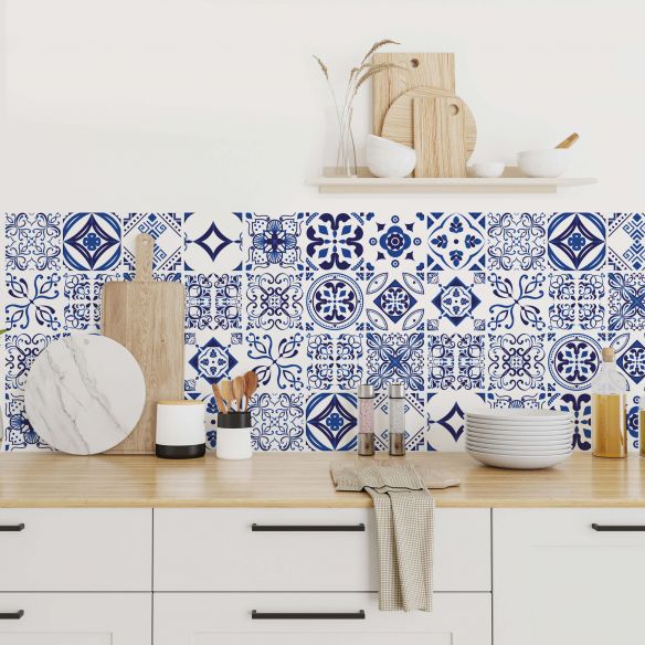 Stickers carrelage carreaux de ciment