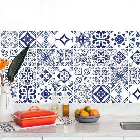 Stickers carrelage carreaux de ciment