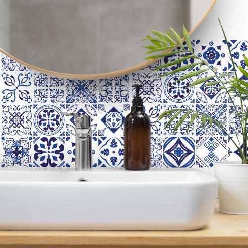 Stickers carrelage carreaux de ciment