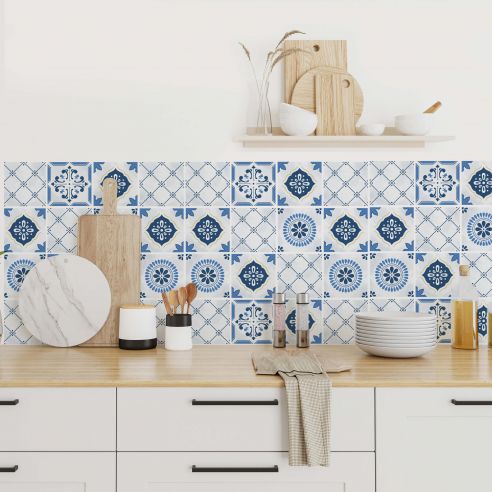 Stickers carrelage carreaux de ciment