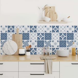 Stickers carrelage carreaux de ciment