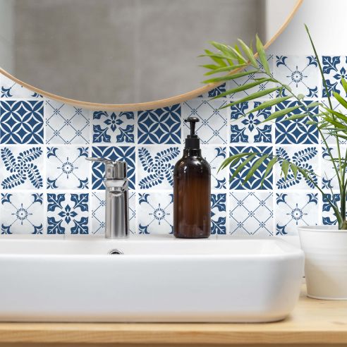 Stickers carrelage carreaux de ciment