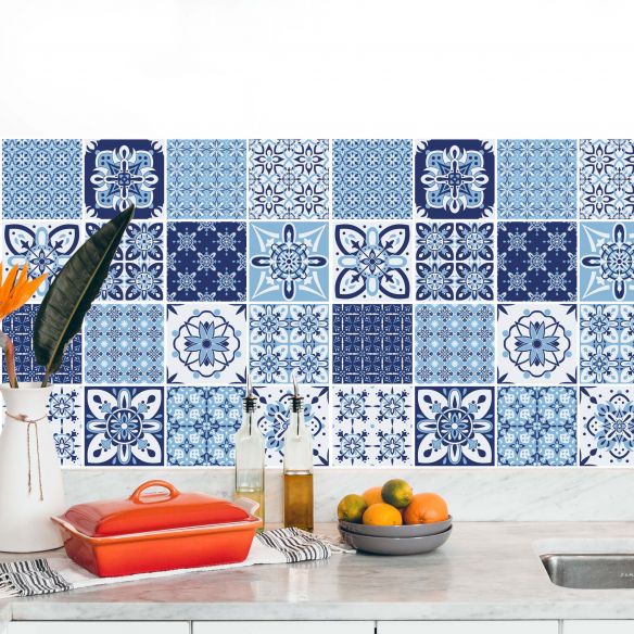 Stickers carrelage carreaux de ciment