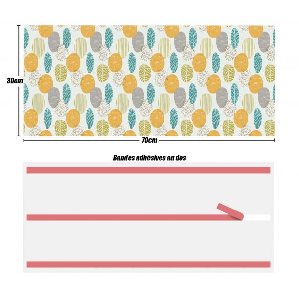 Crédences déco adhésive PVC 3mm 30x70cm