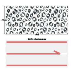 Crédences design adhésive PVC 3mm 30x70cm