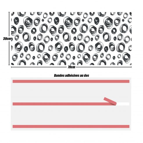 Crédences design adhésive PVC 3mm 30x70cm