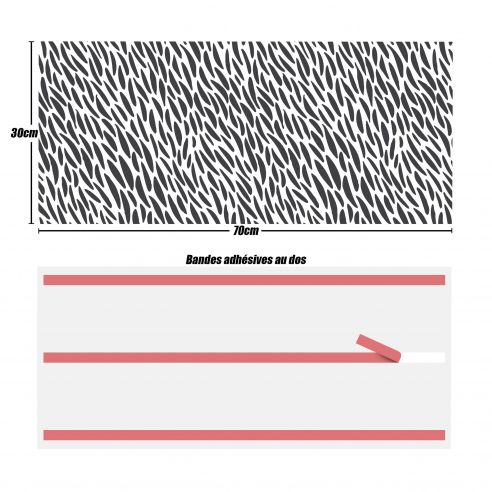 Crédences adhésive PVC 3mm 30x70cm