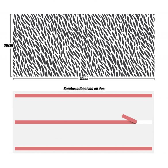 Crédences adhésive PVC 3mm 30x70cm