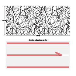 Crédences déco adhésive PVC 3mm 30x70cm