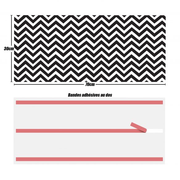 Crédences design adhésive PVC 3mm 30x70cm