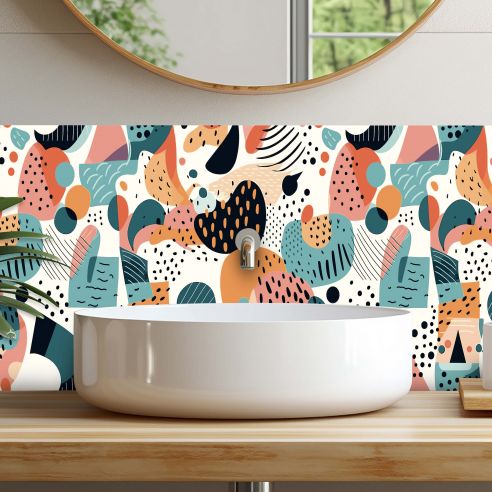 Crédences déco design adhésive PVC 3mm 30x70cm