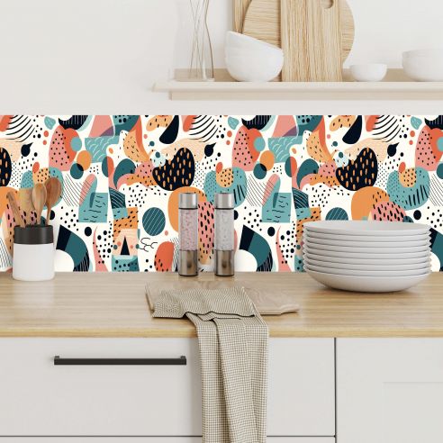 Crédences déco design adhésive PVC 3mm 30x70cm