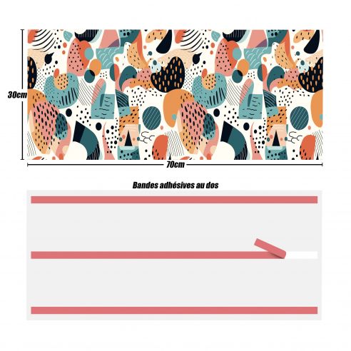 Crédences déco design adhésive PVC 3mm 30x70cm