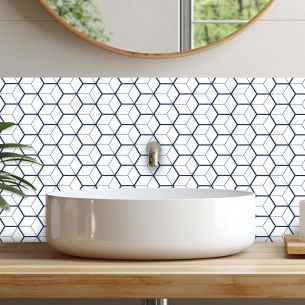 Crédences design cubes 3D adhésive PVC 3mm 30x70cm 2