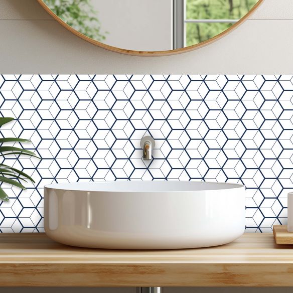 Crédences design cubes 3D adhésive PVC 3mm 30x70cm