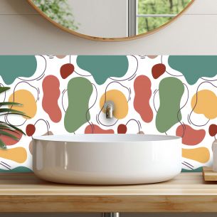 Crédences art déco adhésive PVC 3mm 30x70cm 2