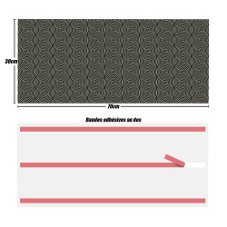 Crédences déco design adhésive PVC 3mm 30x70cm
