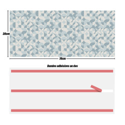 Crédences adhésive retro PVC 3mm 30x70cm