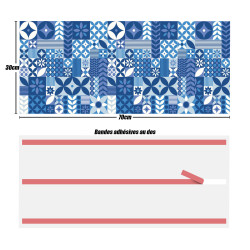 Crédences design adhésive PVC 3mm 30x70cm