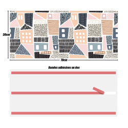 Crédences déco adhésive PVC 3mm 30x70cm