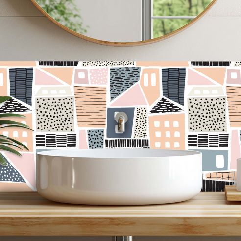 Crédences déco adhésive PVC 3mm 30x70cm