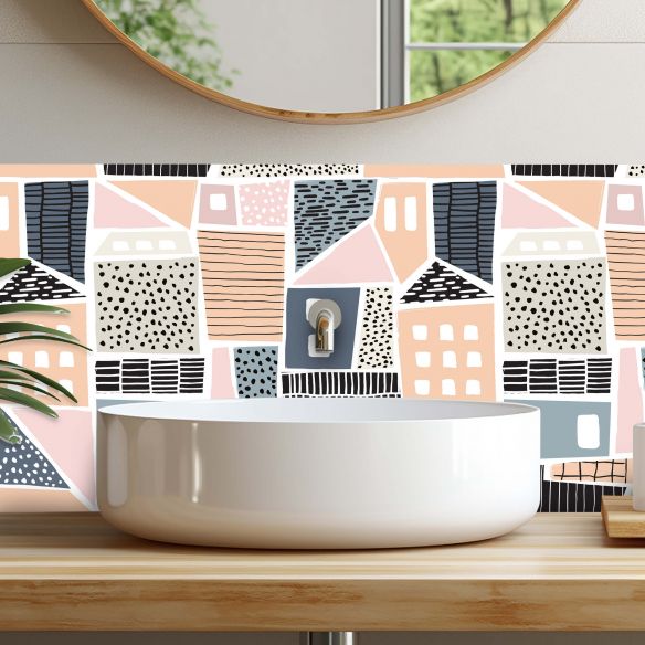 Crédences déco adhésive PVC 3mm 30x70cm