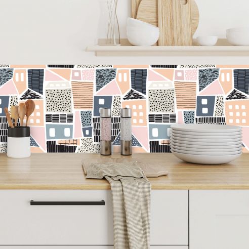 Crédences déco adhésive PVC 3mm 30x70cm