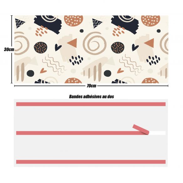 Crédences adhésive PVC 3mm 30x70cm