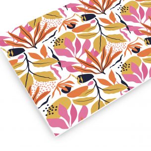 Crédences adhésive florale PVC 3mm 30x70cm