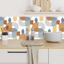 Crédences adhésive  art déco PVC 3mm 30x70cm