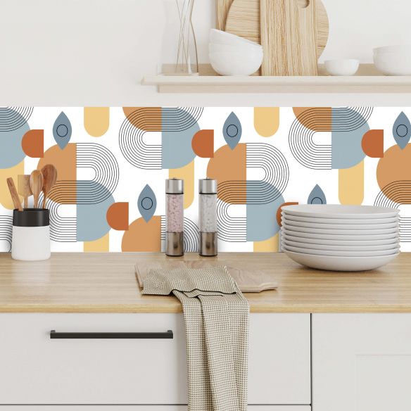 Crédences adhésive art déco PVC 3mm 30x70cm