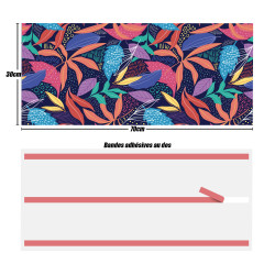 Crédences adhésive déco florale PVC 3mm 30x70cm