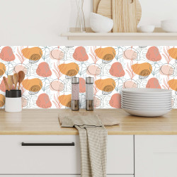 Crédences adhésive art déco PVC 3mm 30x70cm