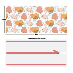 Crédences adhésive art déco PVC 3mm 30x70cm