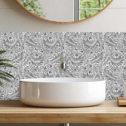 Crédences adhésive déco florale PVC 3mm 30x70cm