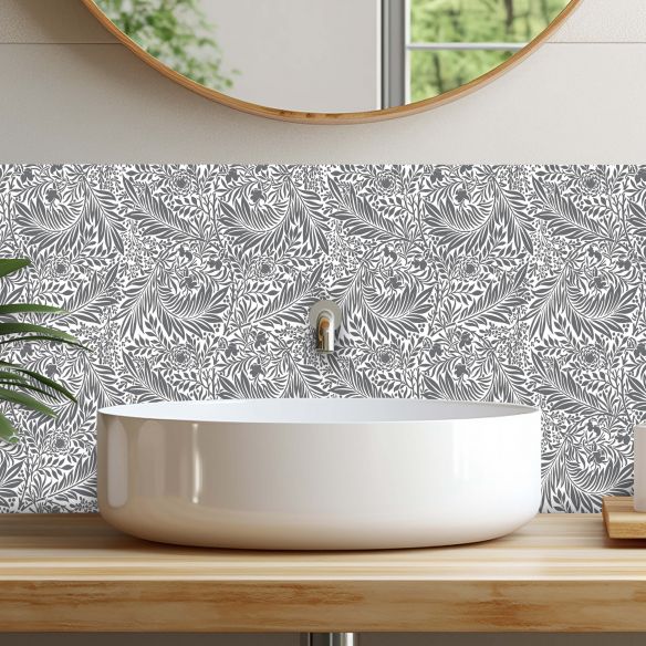 Crédences adhésive déco florale PVC 3mm 30x70cm