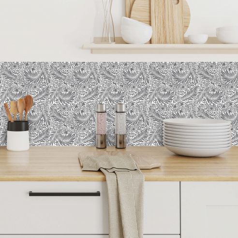 Crédences adhésive déco florale PVC 3mm 30x70cm