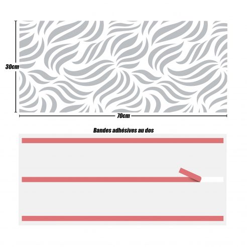 Crédences adhésive PVC 3mm 30x70cm