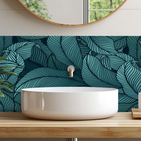 Crédences adhésive déco exotique PVC 3mm 30x70cm