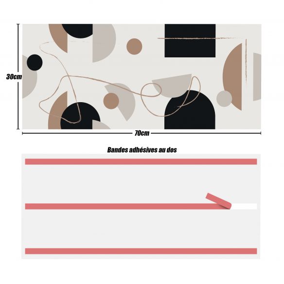 Crédences adhésive PVC 3mm 30x70cm