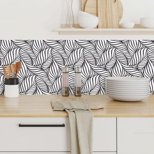 Crédences adhésive feuillage PVC 3mm 30x70cm