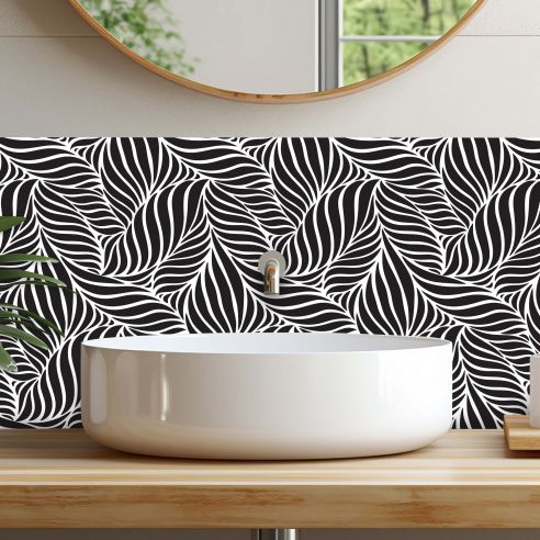 Crédences adhésive feuillage PVC 3mm 30x70cm