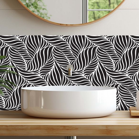 Crédences adhésive feuillage PVC 3mm 30x70cm