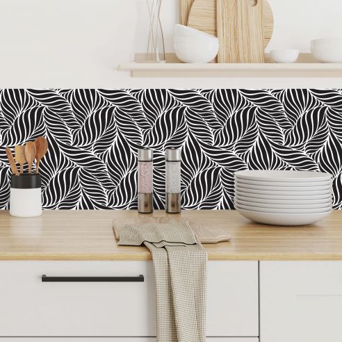 Crédences adhésive feuillage PVC 3mm 30x70cm