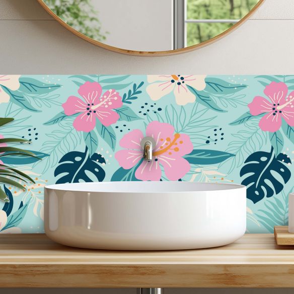 Crédences adhésive tropical PVC 3mm 30x70cm