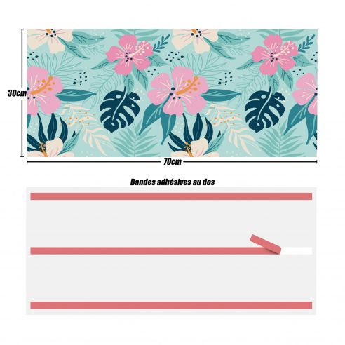 Crédences adhésive tropical PVC 3mm 30x70cm