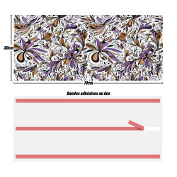 Crédences adhésive deco florale PVC 3mm 30x70cm