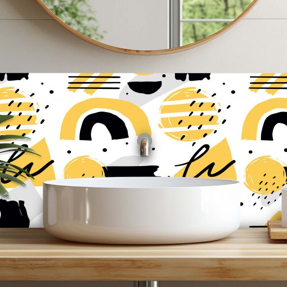 Crédences adhésive art deco PVC 3mm 30x70cm