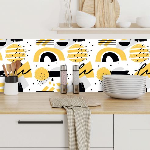 Crédences adhésive art deco PVC 3mm 30x70cm